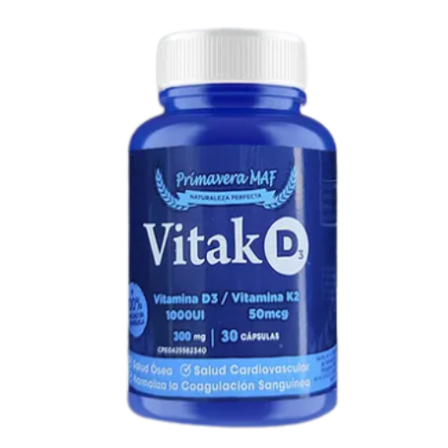 VITAK VITAMINA D3+K2 1000UI-50MCG TAB X 30 (PRIMAVERA MAF)